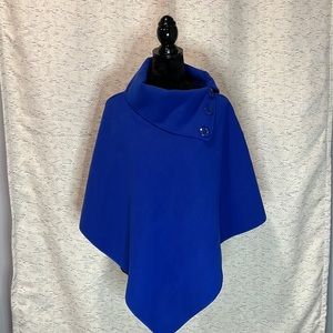 Royal blue Italian Winter Cape/Poncho
